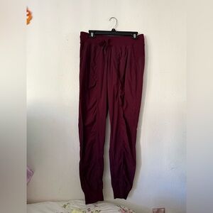 Lululemon Burgundy Jogger Pants